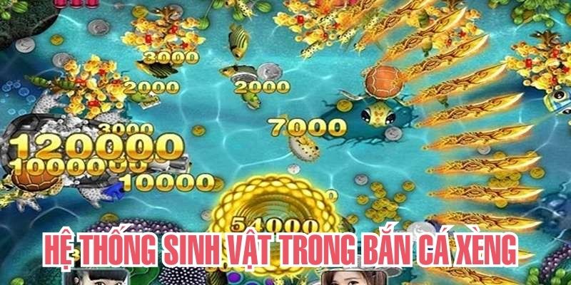 Các sinh vật nổi bật tại trò chơi bắn cá xèng 33win