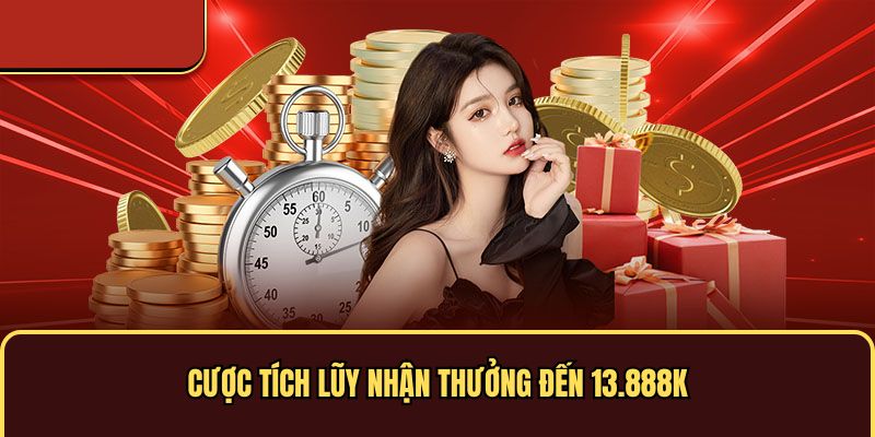 Cược tích lũy nhận thưởng khuyến mãi tết 33win 2025 đến 13.888K